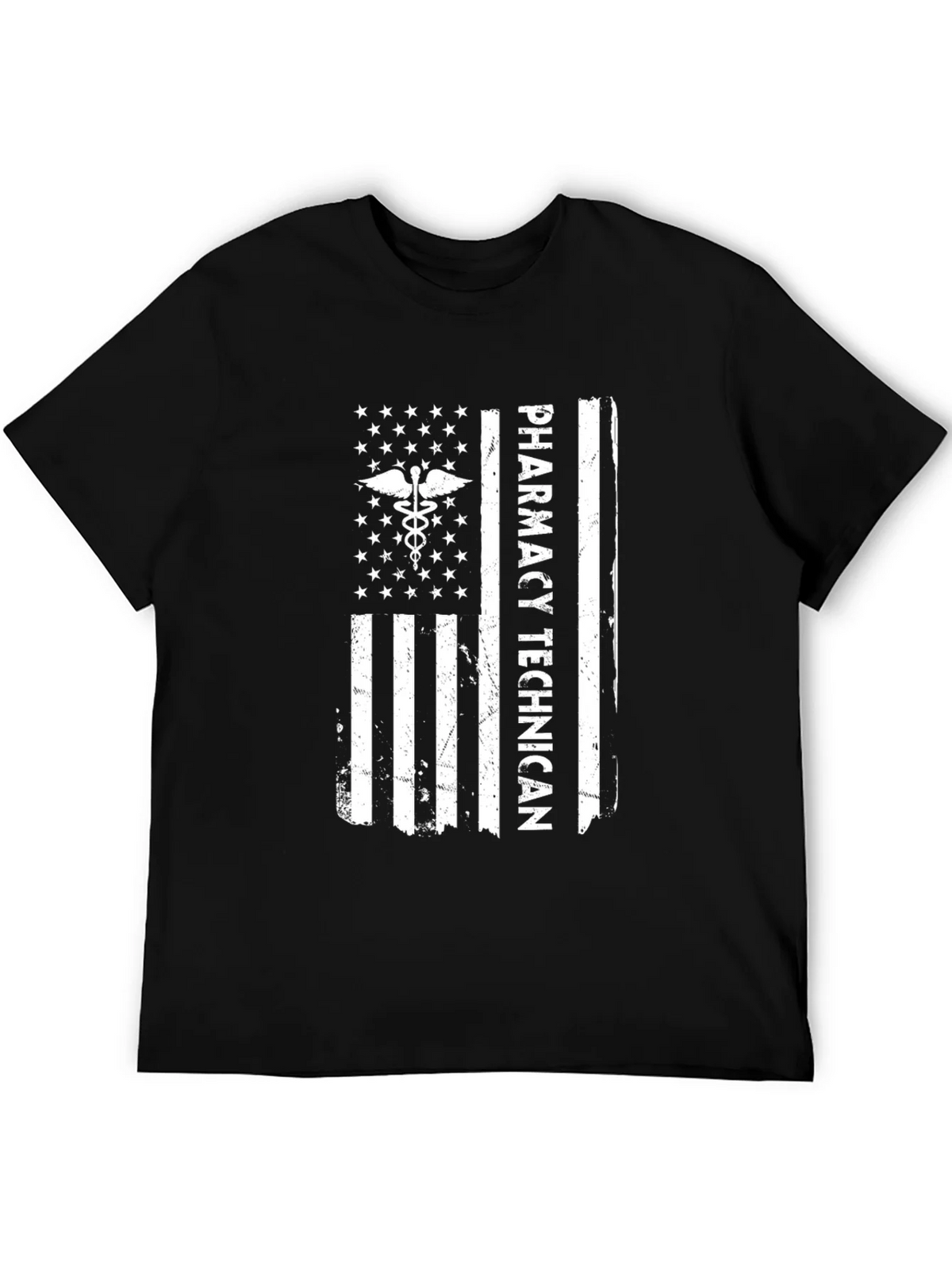 Pharmacy Technician American Flag T-Shirt product image 5
