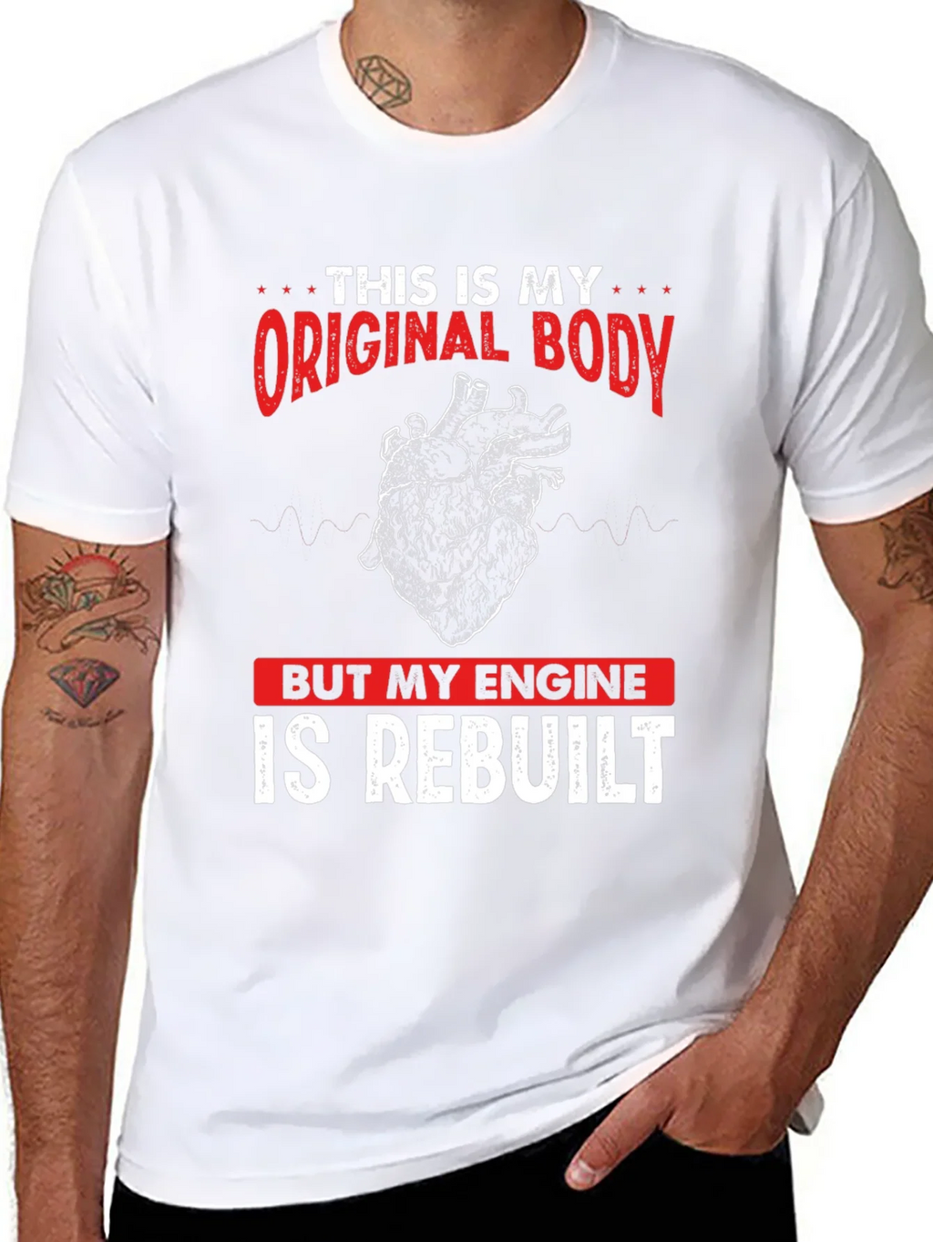 Original Body Rebuilt Engine Graphic Tee product image 7