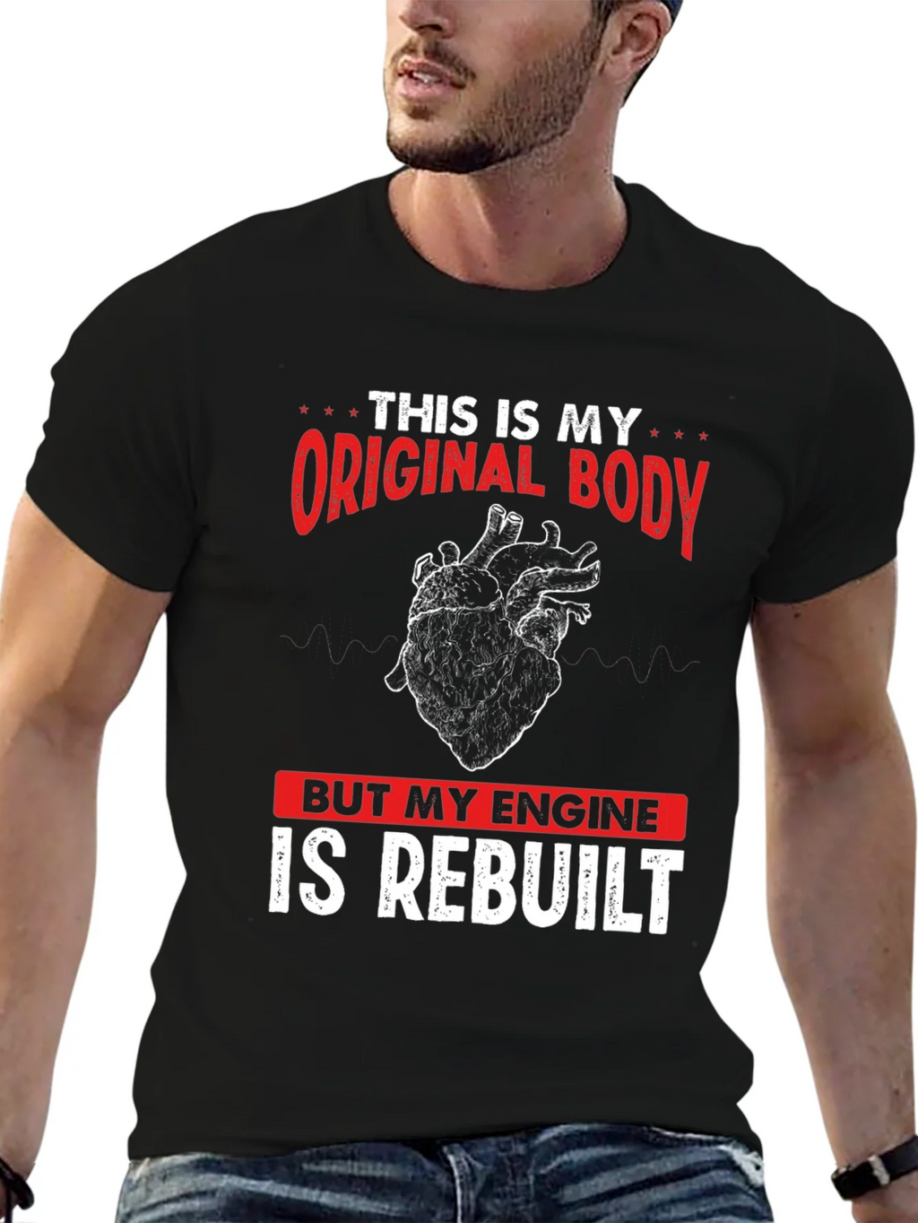 Original Body Rebuilt Engine Graphic Tee product image 6
