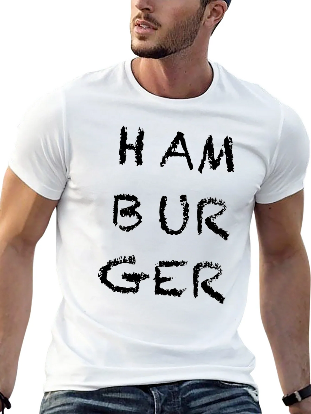 Hamburger Graphic Tee - Black T-Shirt product image 12