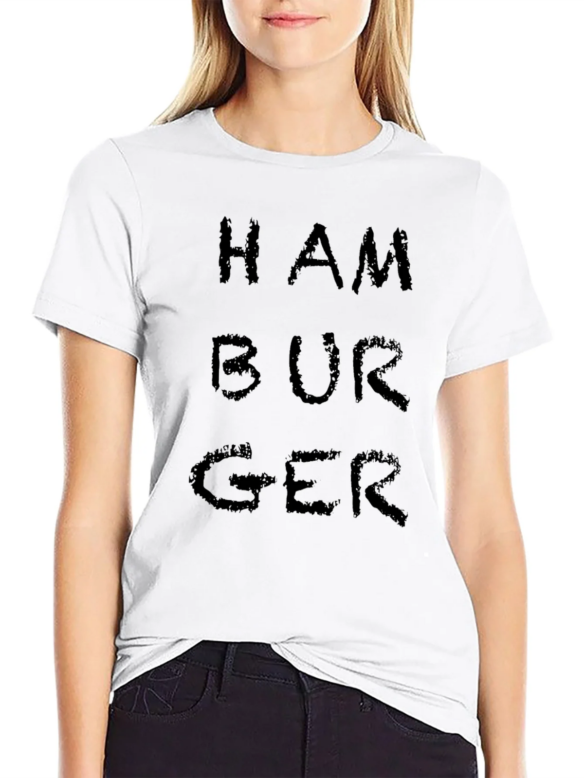 Hamburger Graphic Tee - Black T-Shirt product image 8