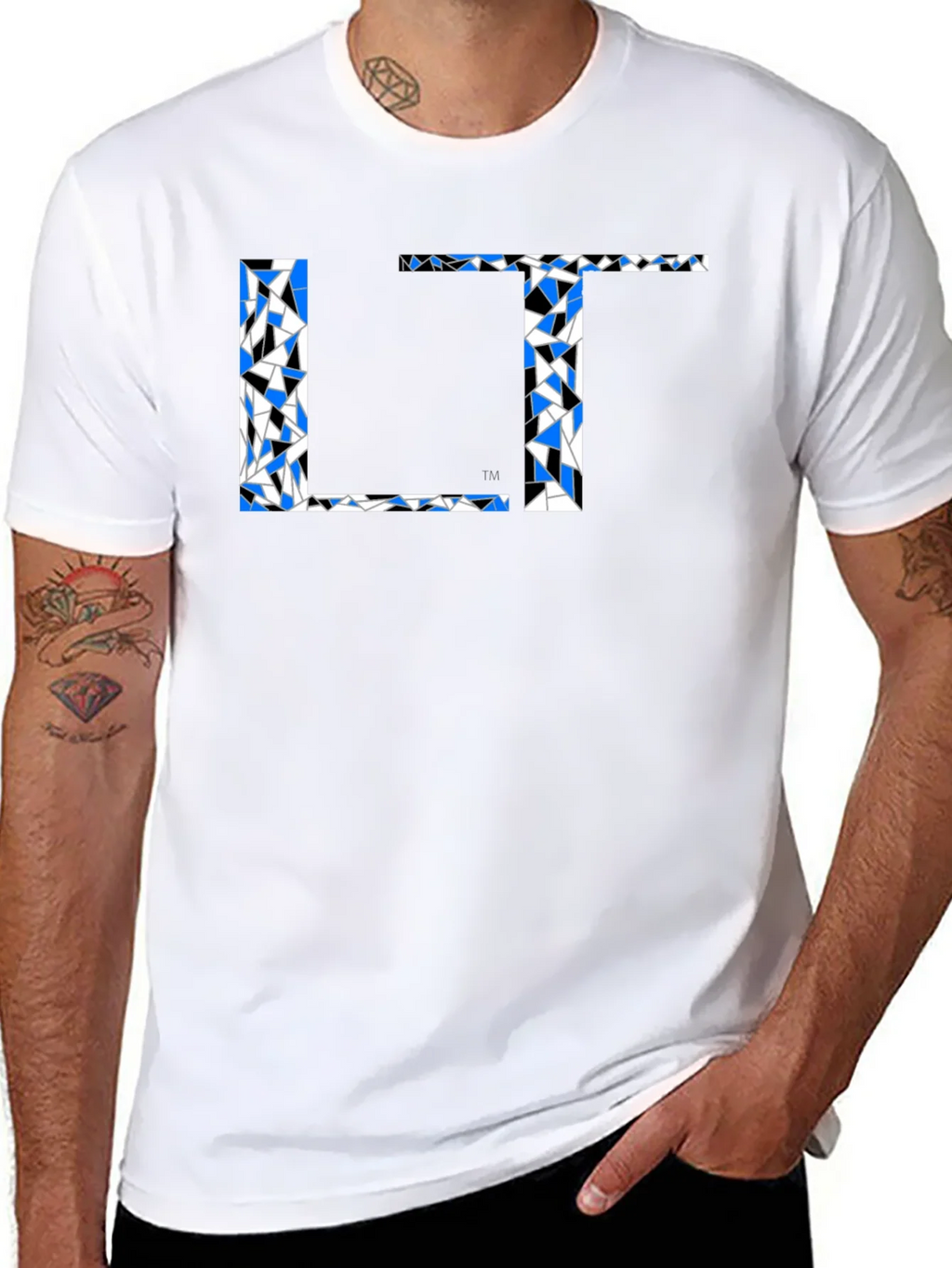 Abstract Initial T-Shirt product image 2