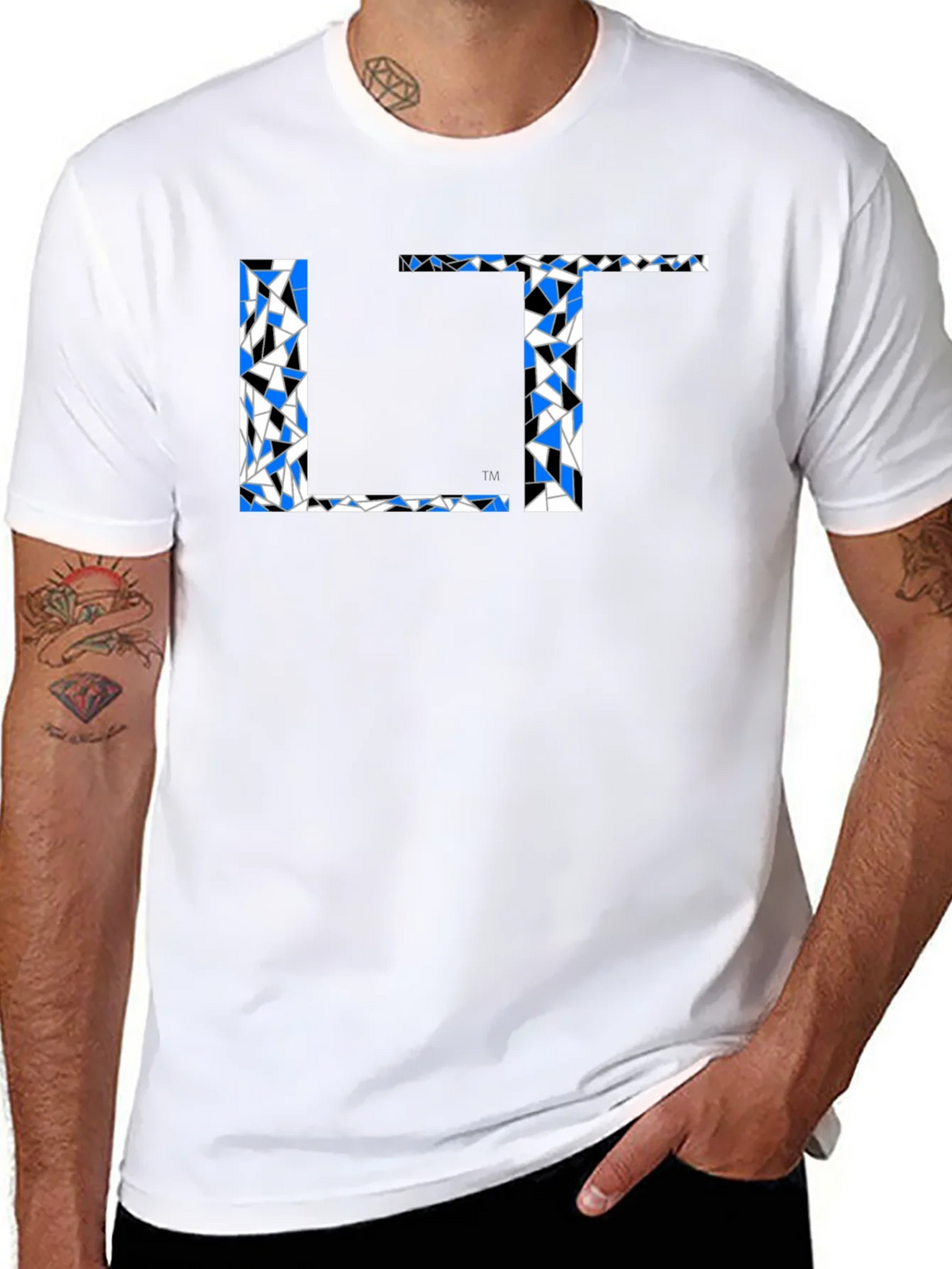 Abstract Initial T-Shirt product image 2