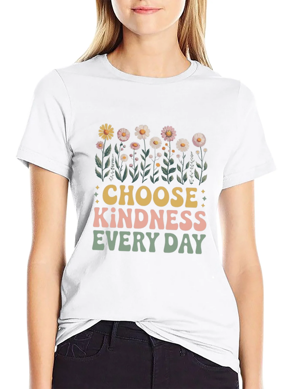 Choose Kindness T-Shirt - Retro Floral Design product image 8