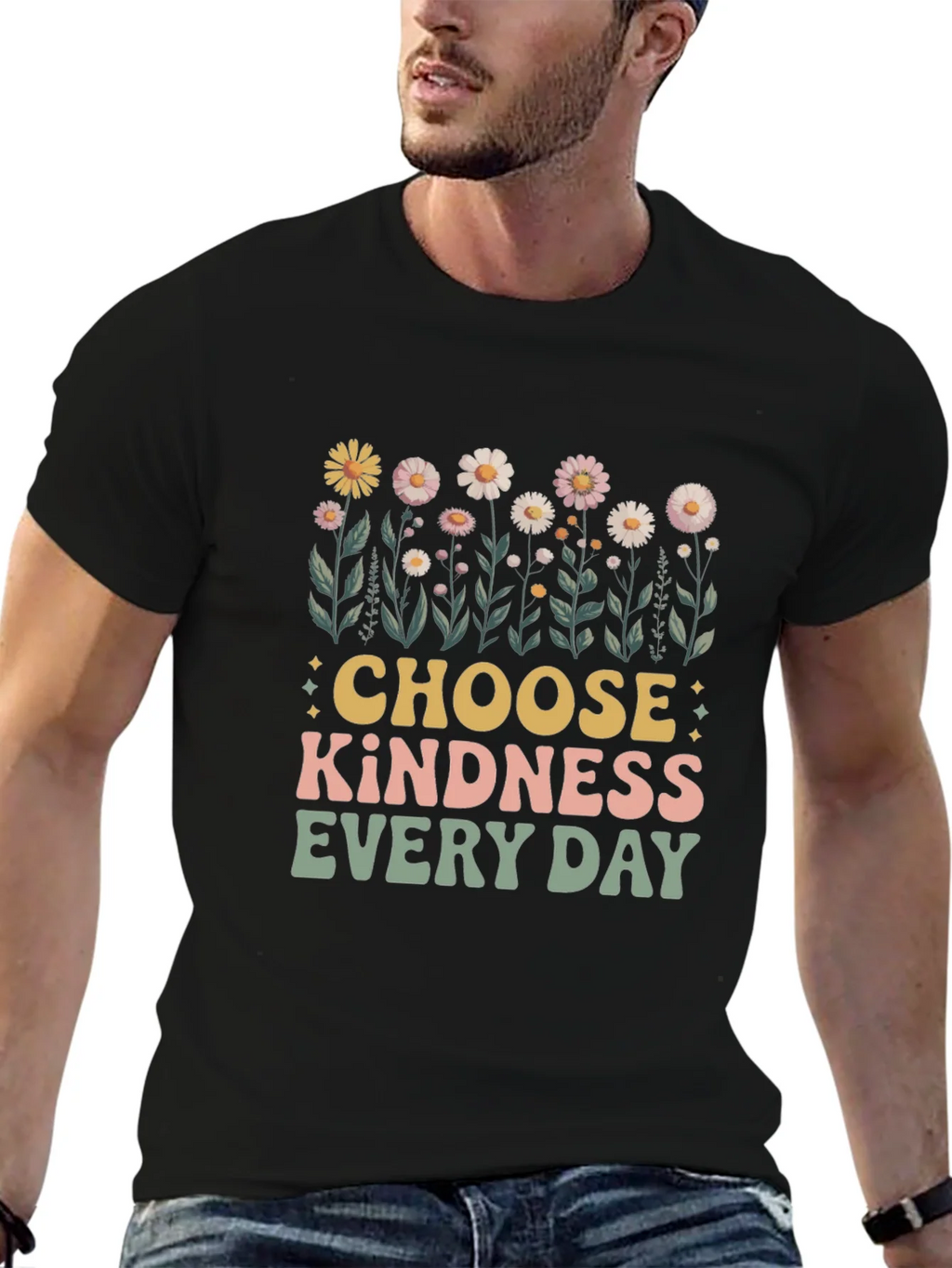 Choose Kindness T-Shirt - Retro Floral Design product image 6