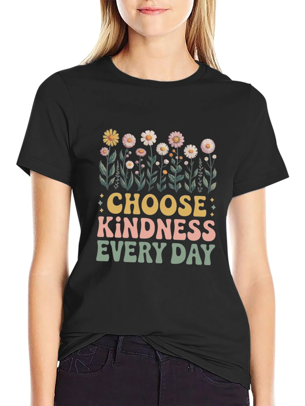 Choose Kindness T-Shirt - Retro Floral Design product image 2