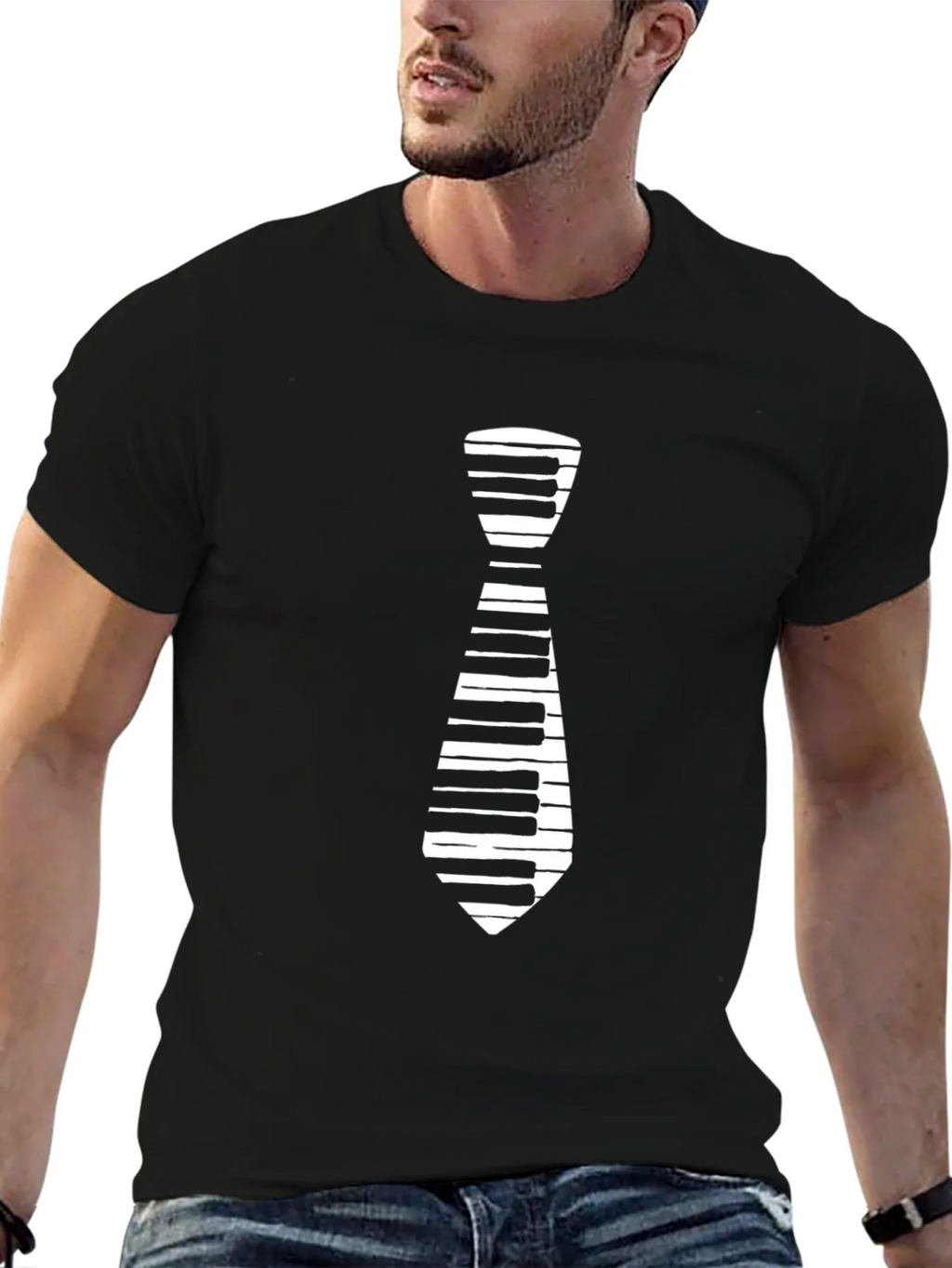 Piano Tie T-Shirt - Music Lover Tee product image 2