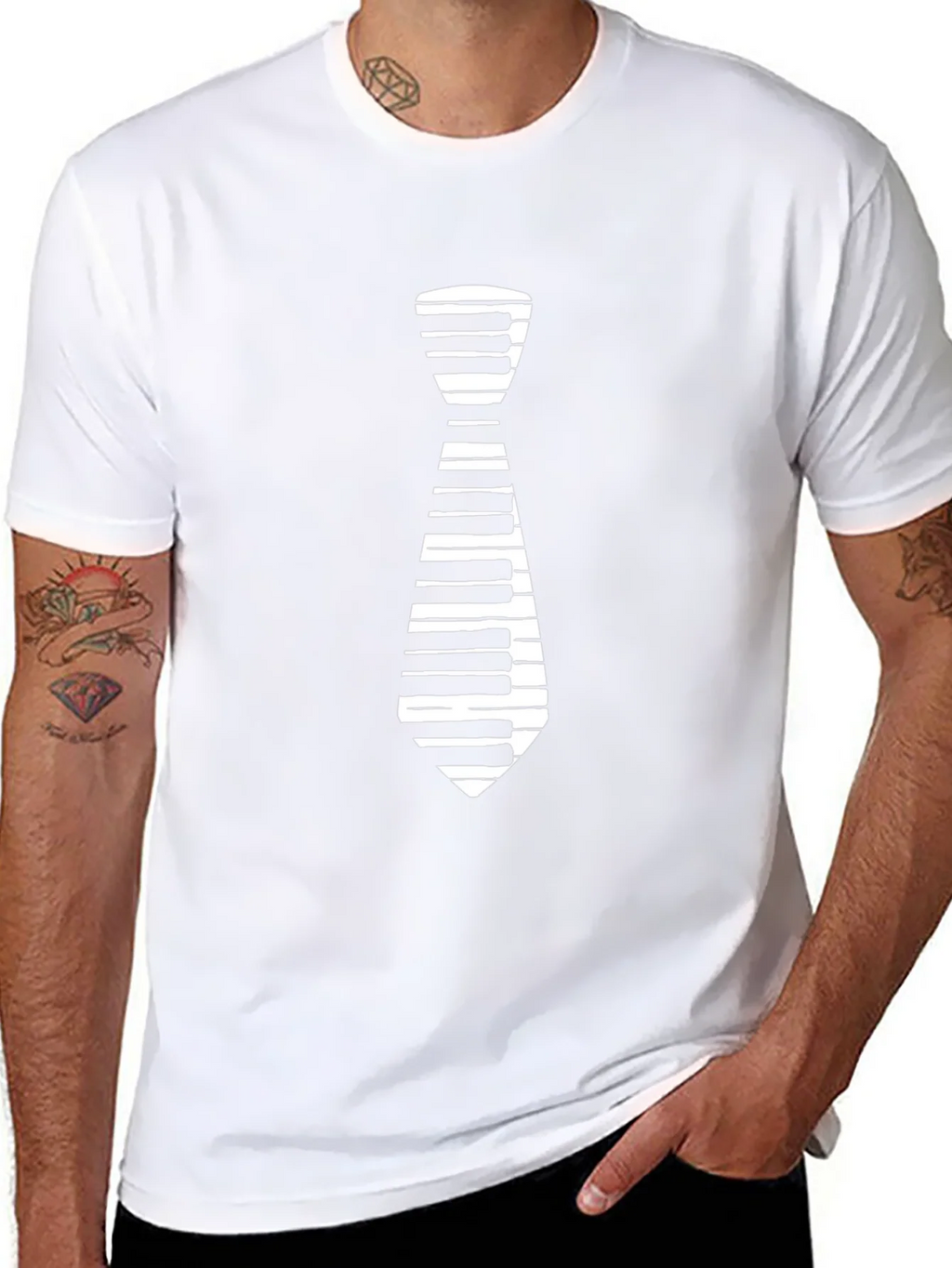Piano Tie T-Shirt - Music Lover Tee product image 3