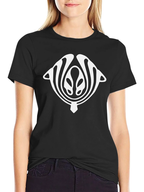 Abstract Design Black Cotton Graphic Tee product image 2