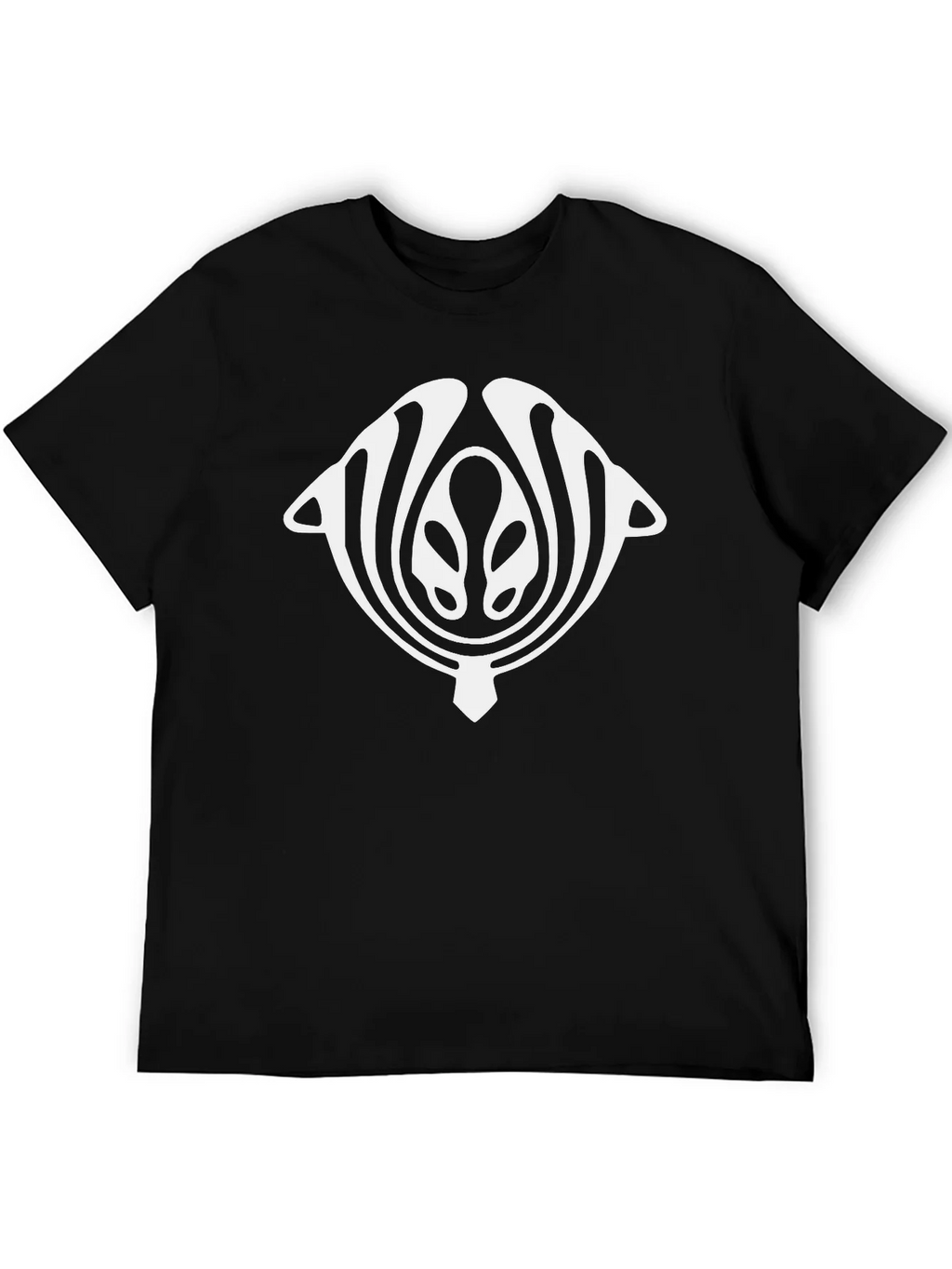 Abstract Design Black Cotton Graphic Tee product image 5