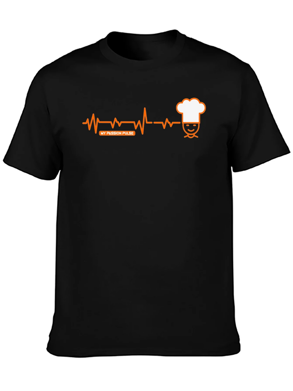 Chefs Passion Pulse T-Shirt - Black Crew Neck