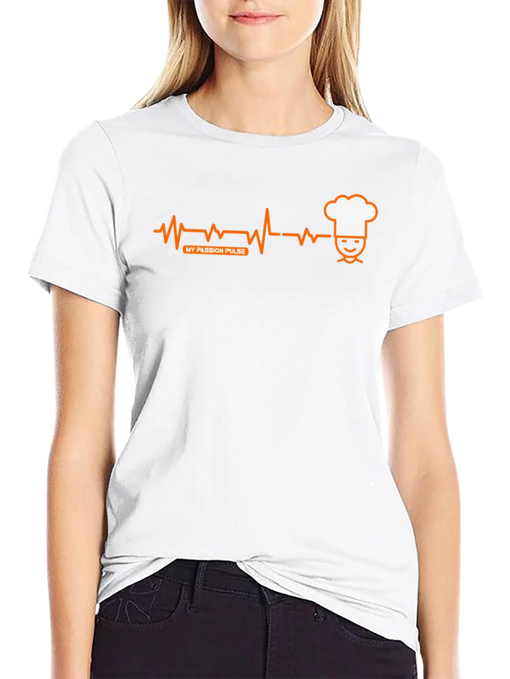 Chefs Passion Pulse T-Shirt - Black Crew Neck