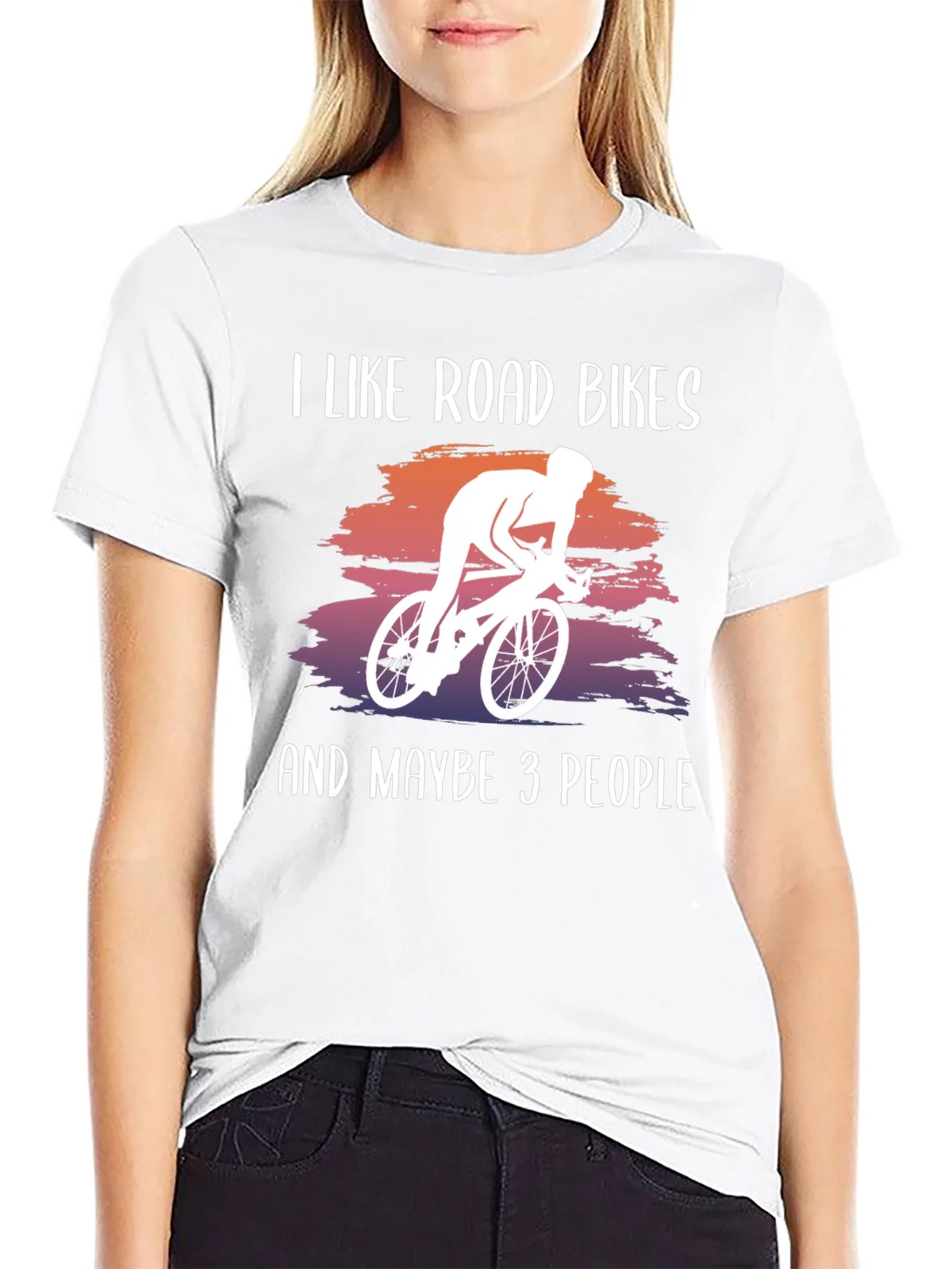 I Like Road Bikes Graphic Tee product image 8