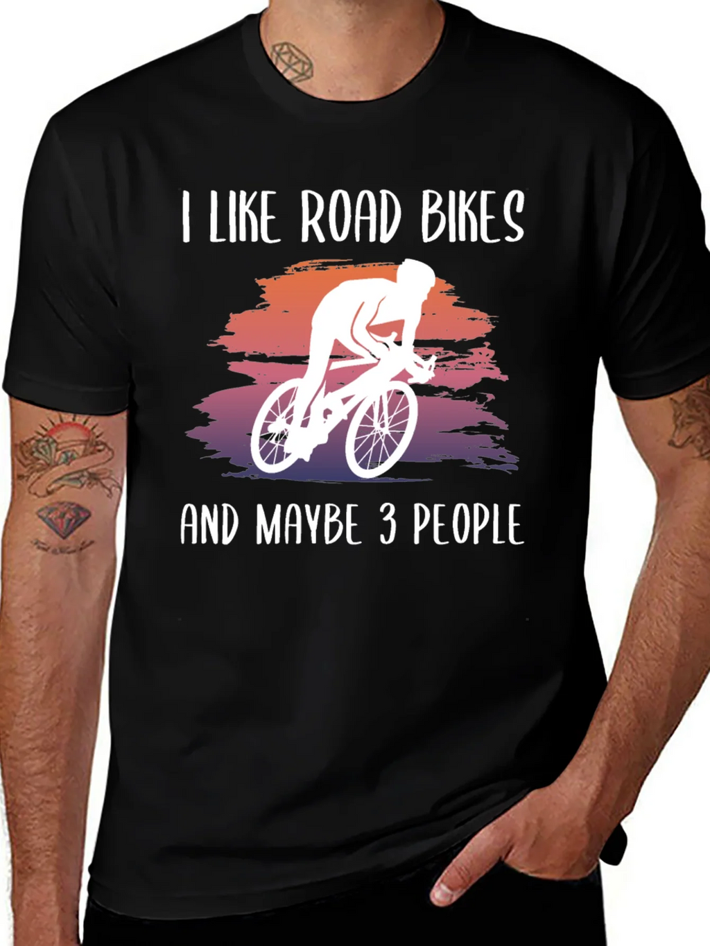 I Like Road Bikes Graphic Tee product image 1