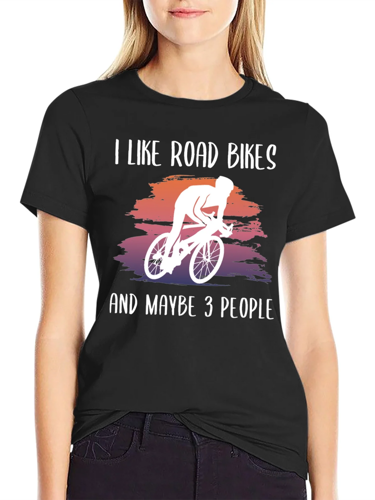 I Like Road Bikes Graphic Tee product image 2