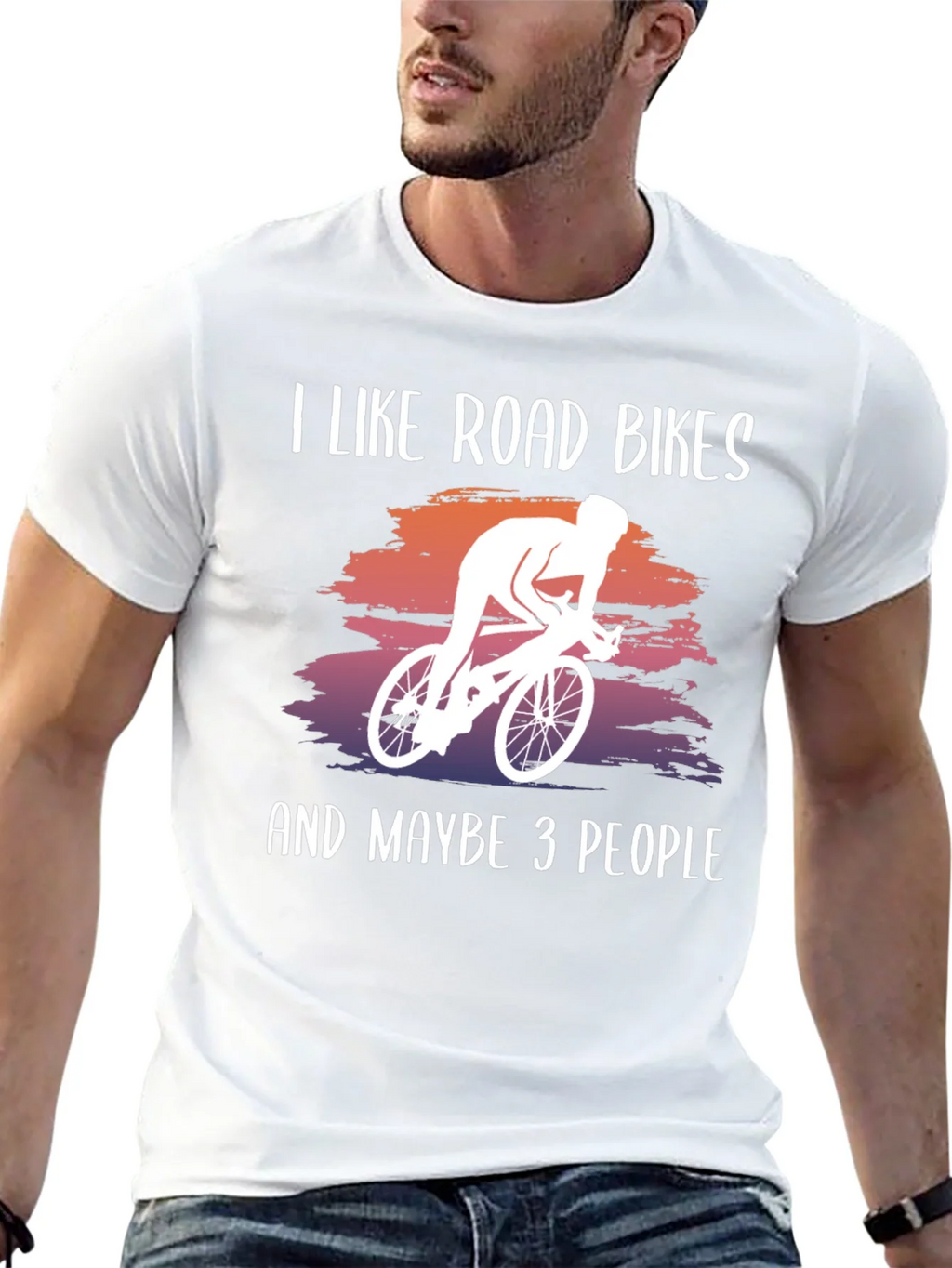 I Like Road Bikes Graphic Tee product image 12