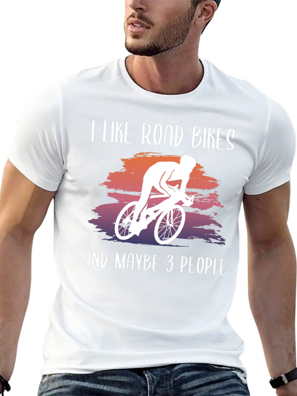 I Like Road Bikes Graphic Tee product image 12