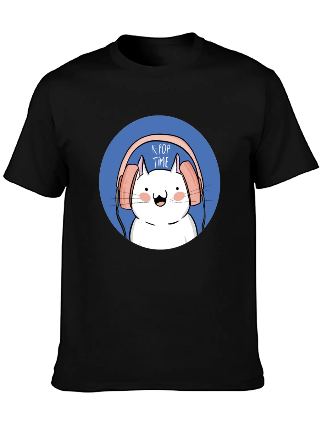 K-Pop Time Cartoon Cat Graphic Tee product image 3