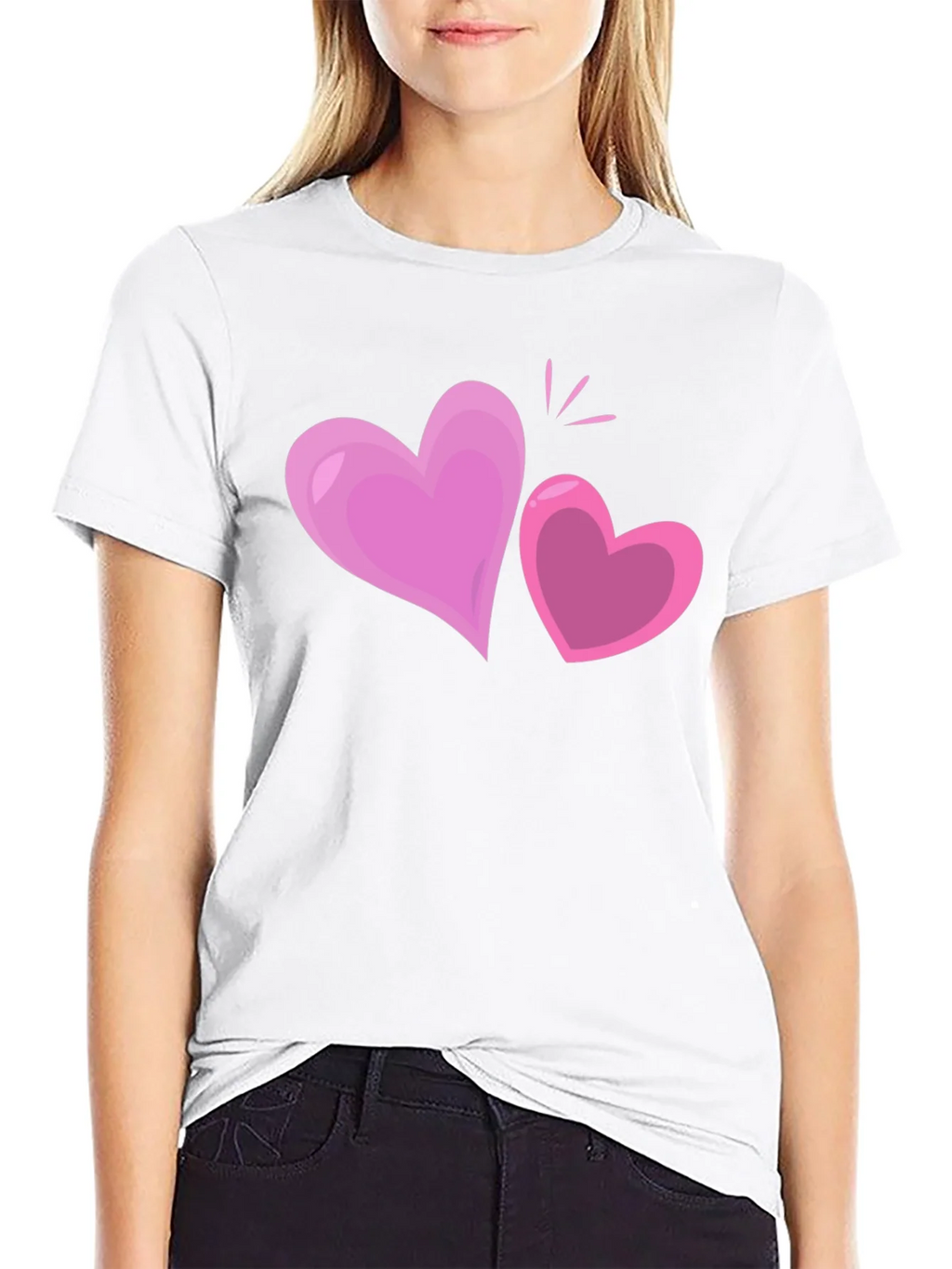 Heart Graphic Black T-Shirt product image 8