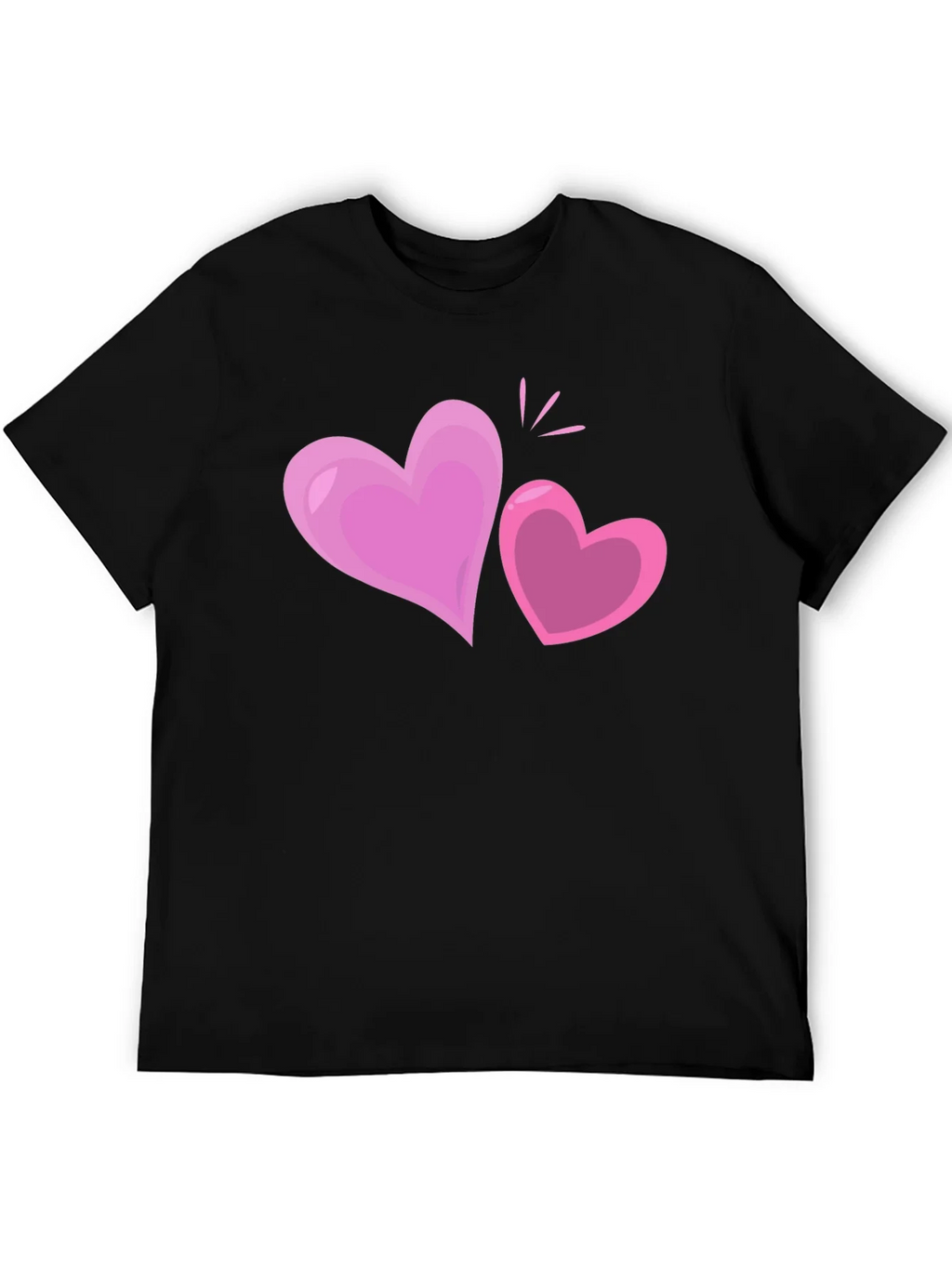 Heart Graphic Black T-Shirt product image 5