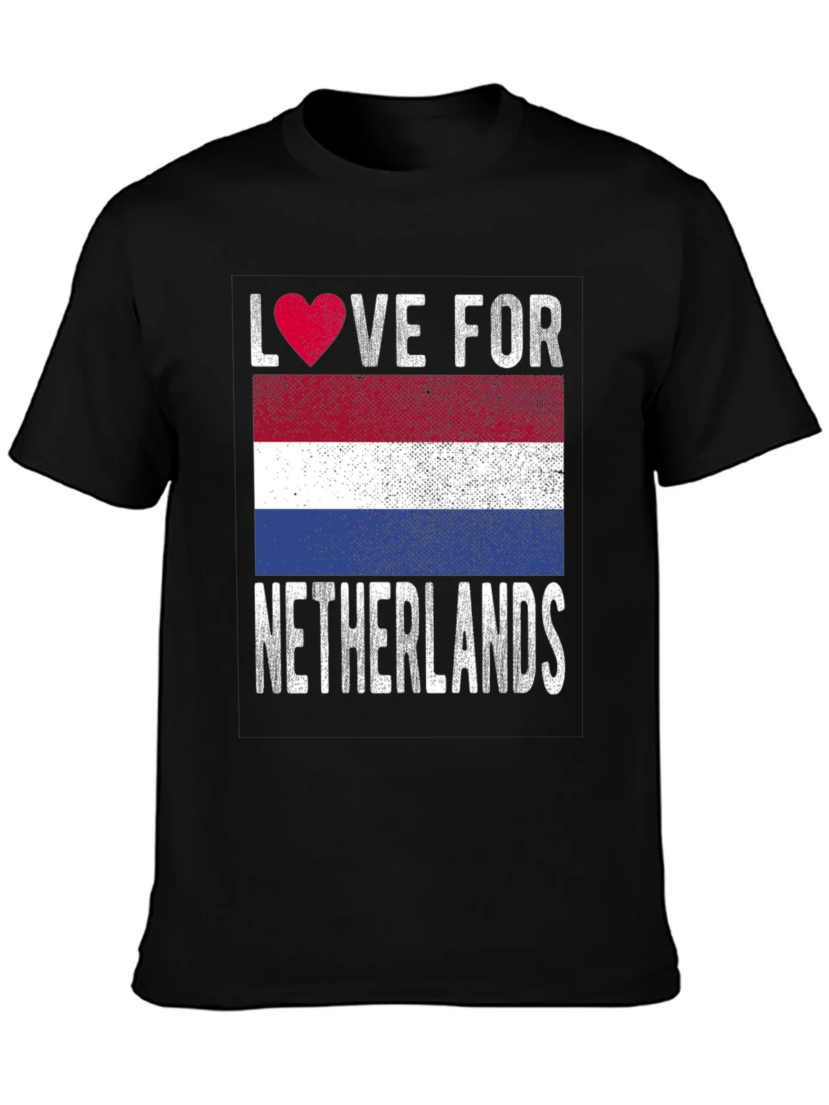 Love for Netherlands T-Shirt Flag Heart Design product image 2