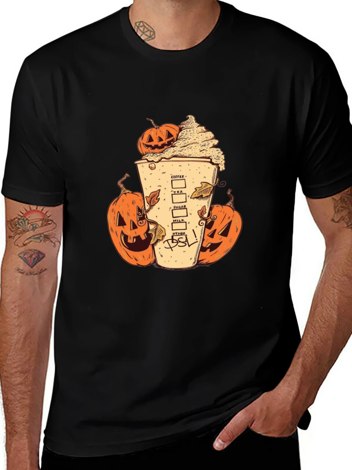 Pumpkin Spice Latte Graphic Tee product image 1