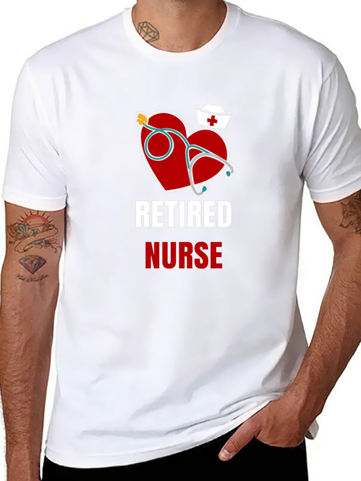 Retired Nurse Graphic Tee product image 7