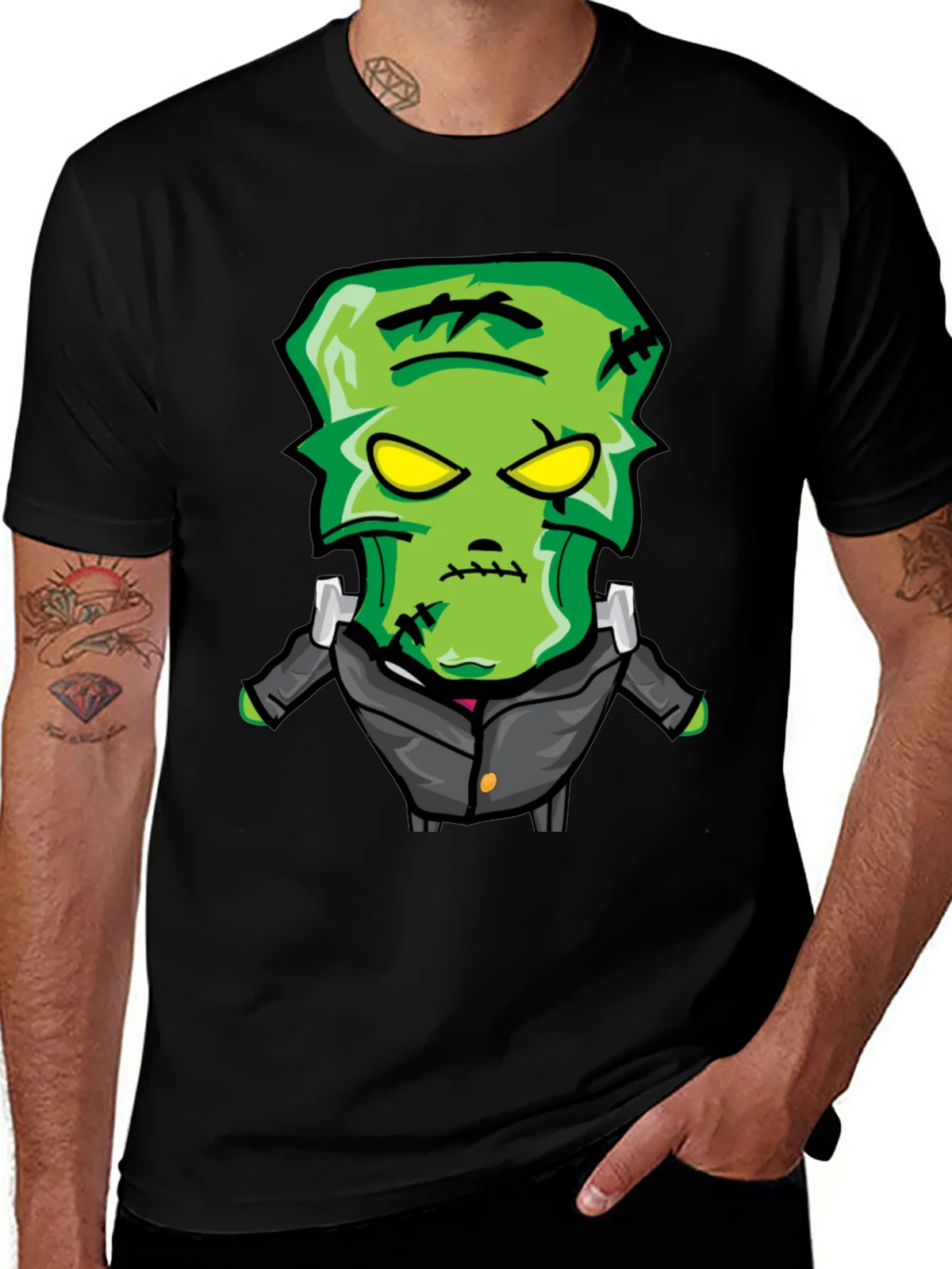 Cartoon Frankenstein Monster Graphic Tee product image 1