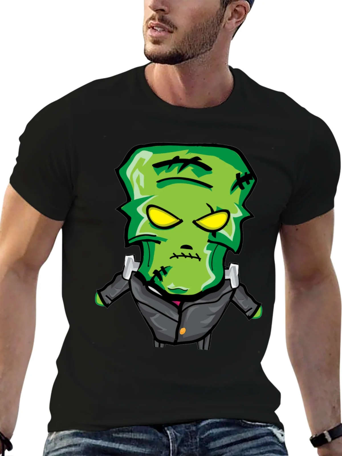 Cartoon Frankenstein Monster Graphic Tee product image 6