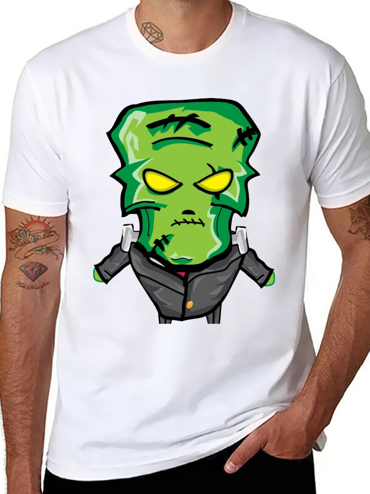 Cartoon Frankenstein Monster Graphic Tee product image 7