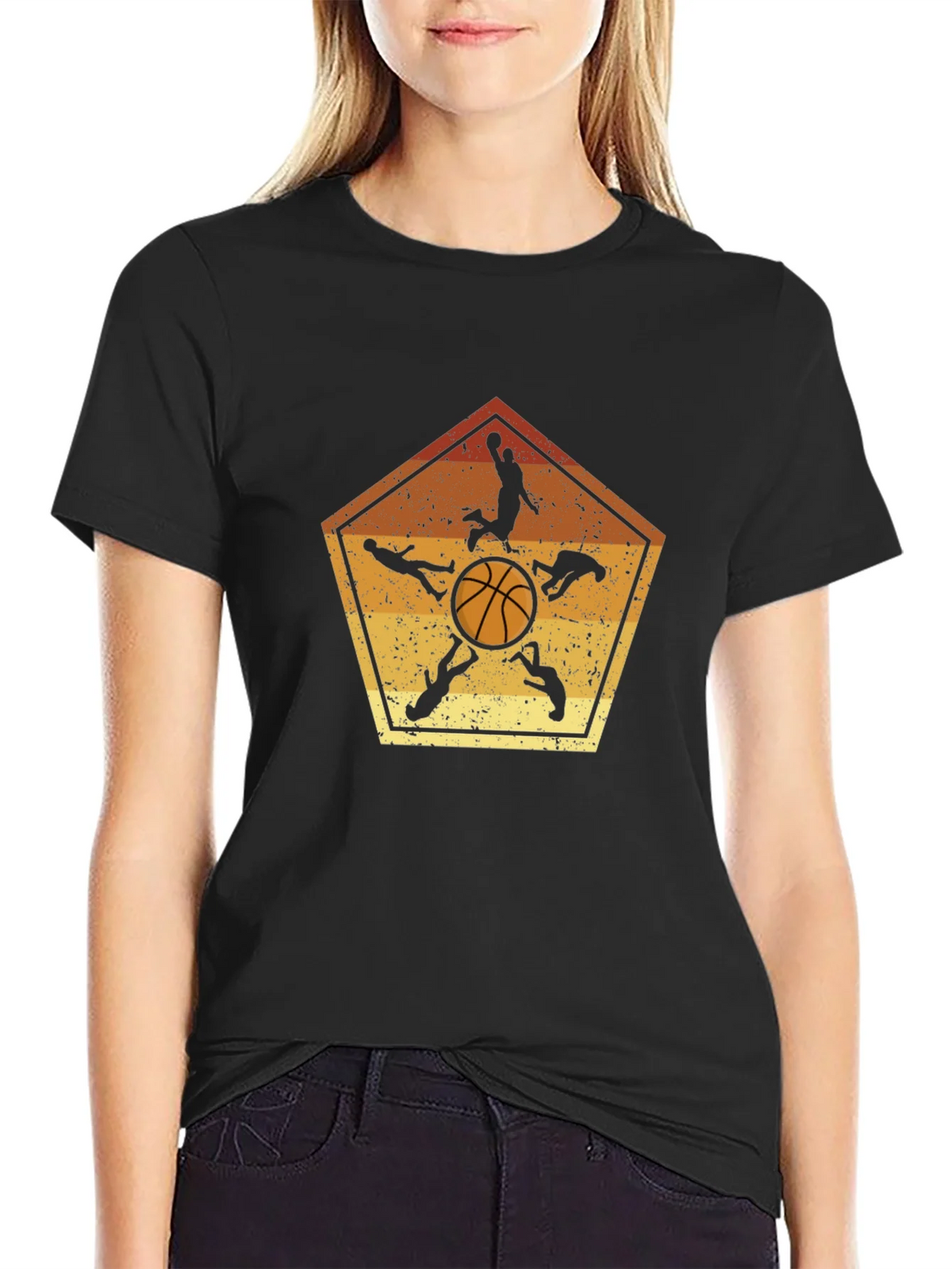 Basketball Player Silhouette Graphic Tee product image 2