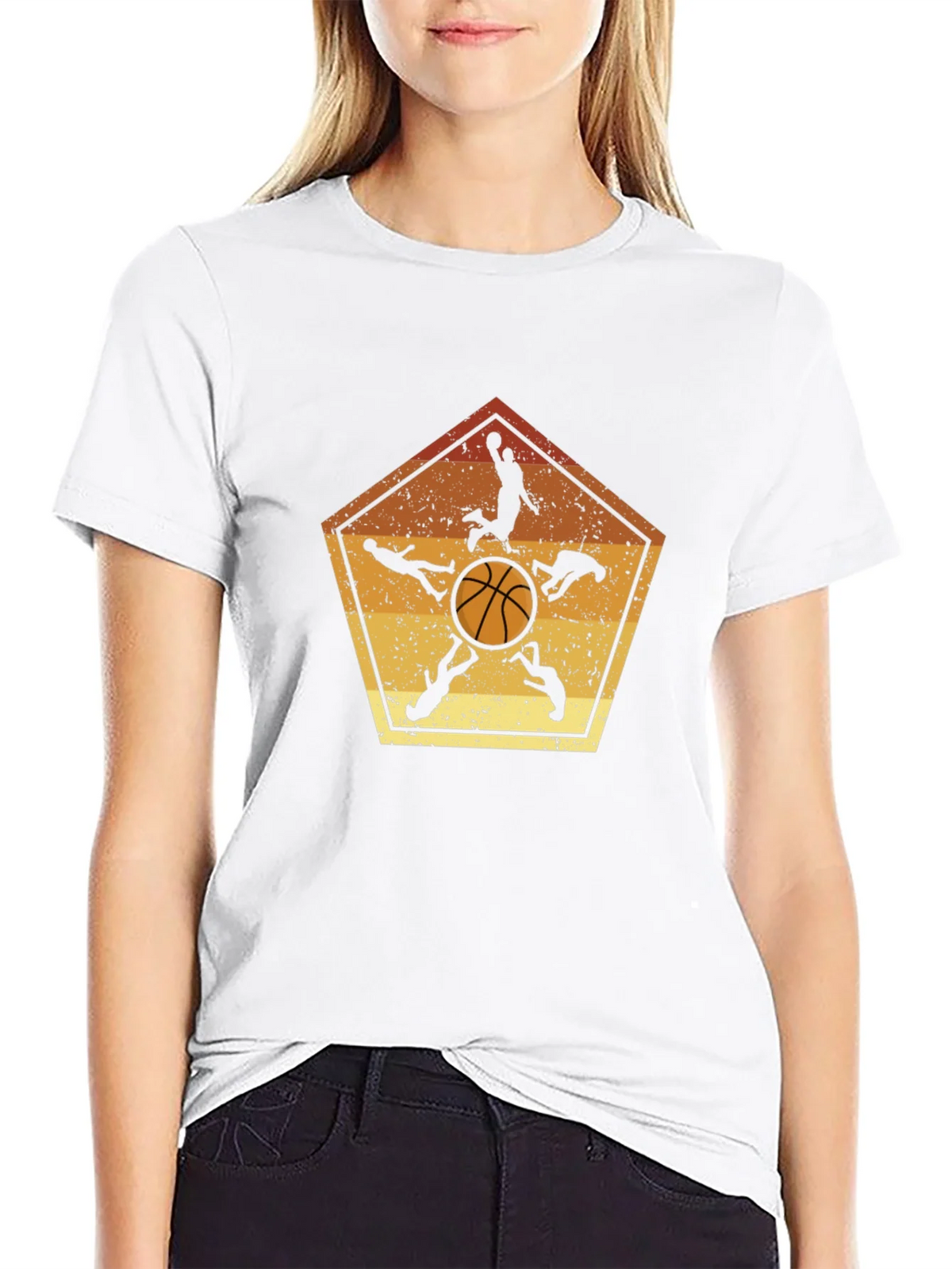 Basketball Player Silhouette Graphic Tee product image 8