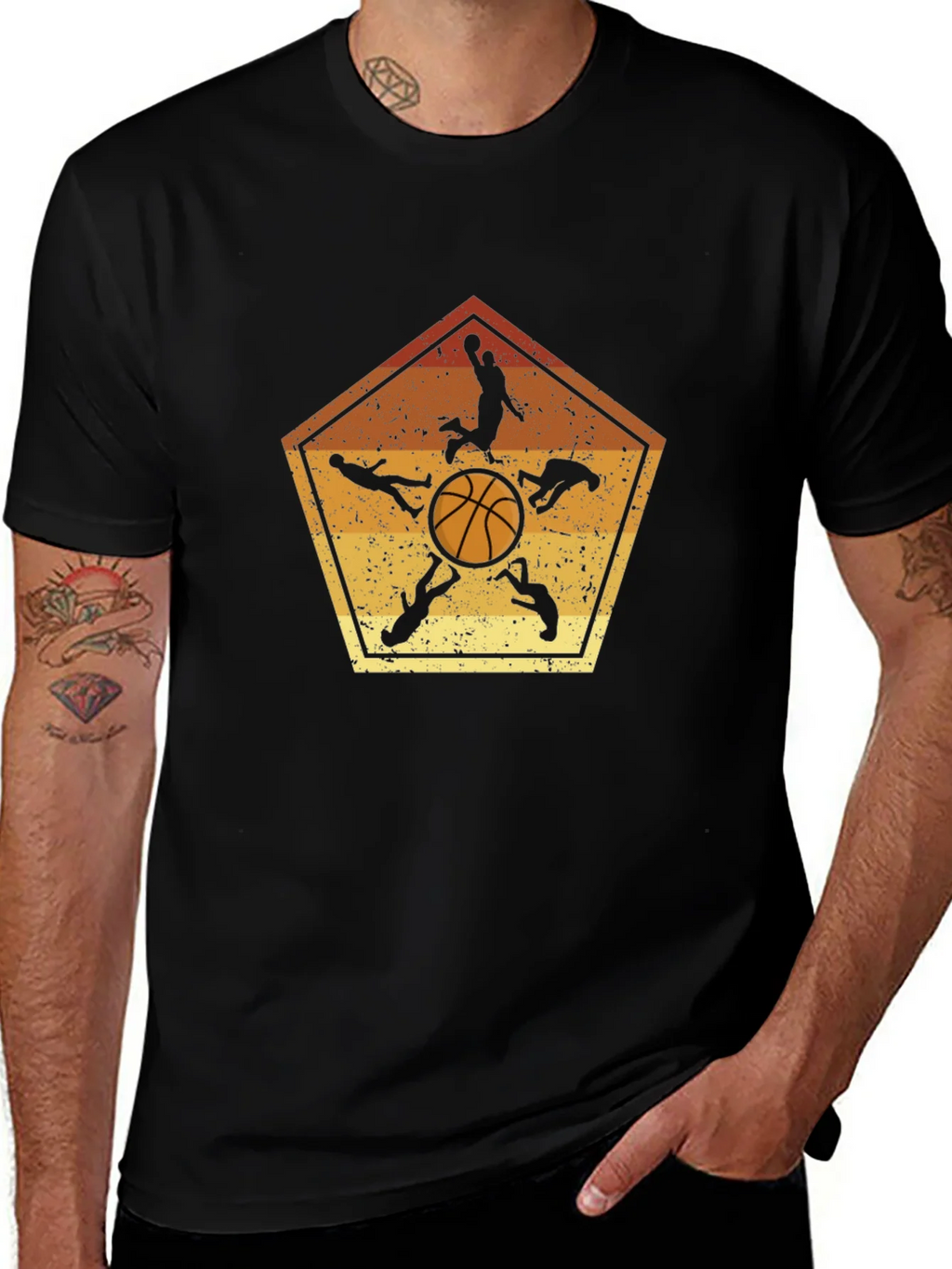 Basketball Player Silhouette Graphic Tee product image 1