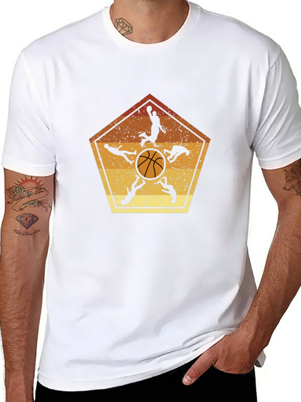 Basketball Player Silhouette Graphic Tee product image 7