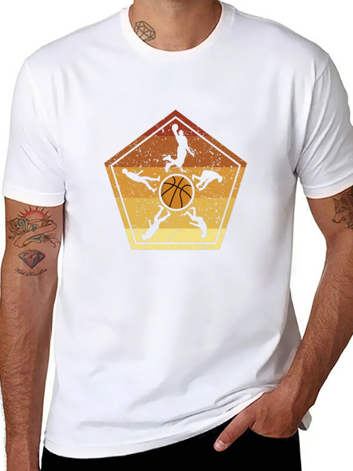 Basketball Player Silhouette Graphic Tee product image 7