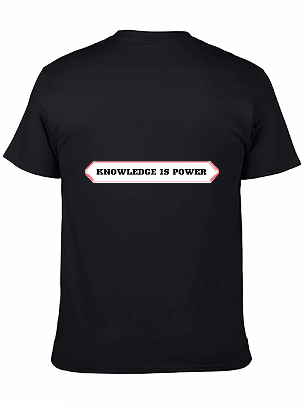 Knowledge is Power Black Graphic Tee product image 2