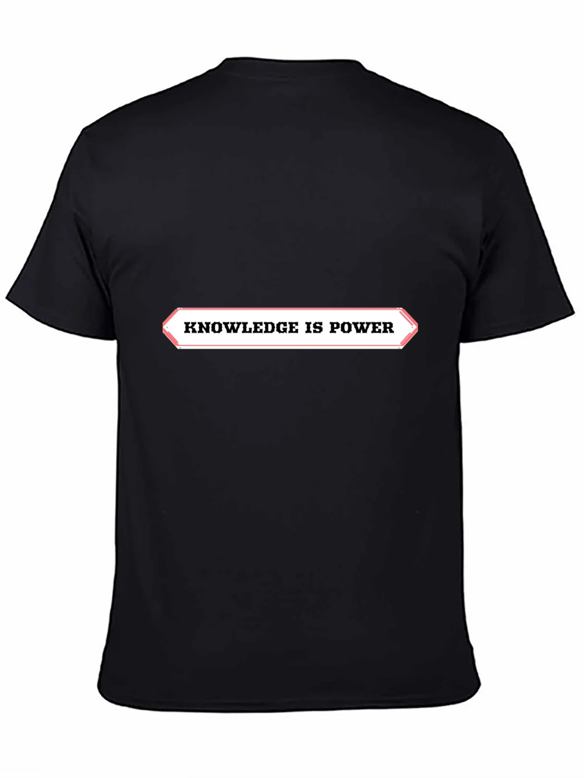 Knowledge is Power Black Graphic Tee product image 2