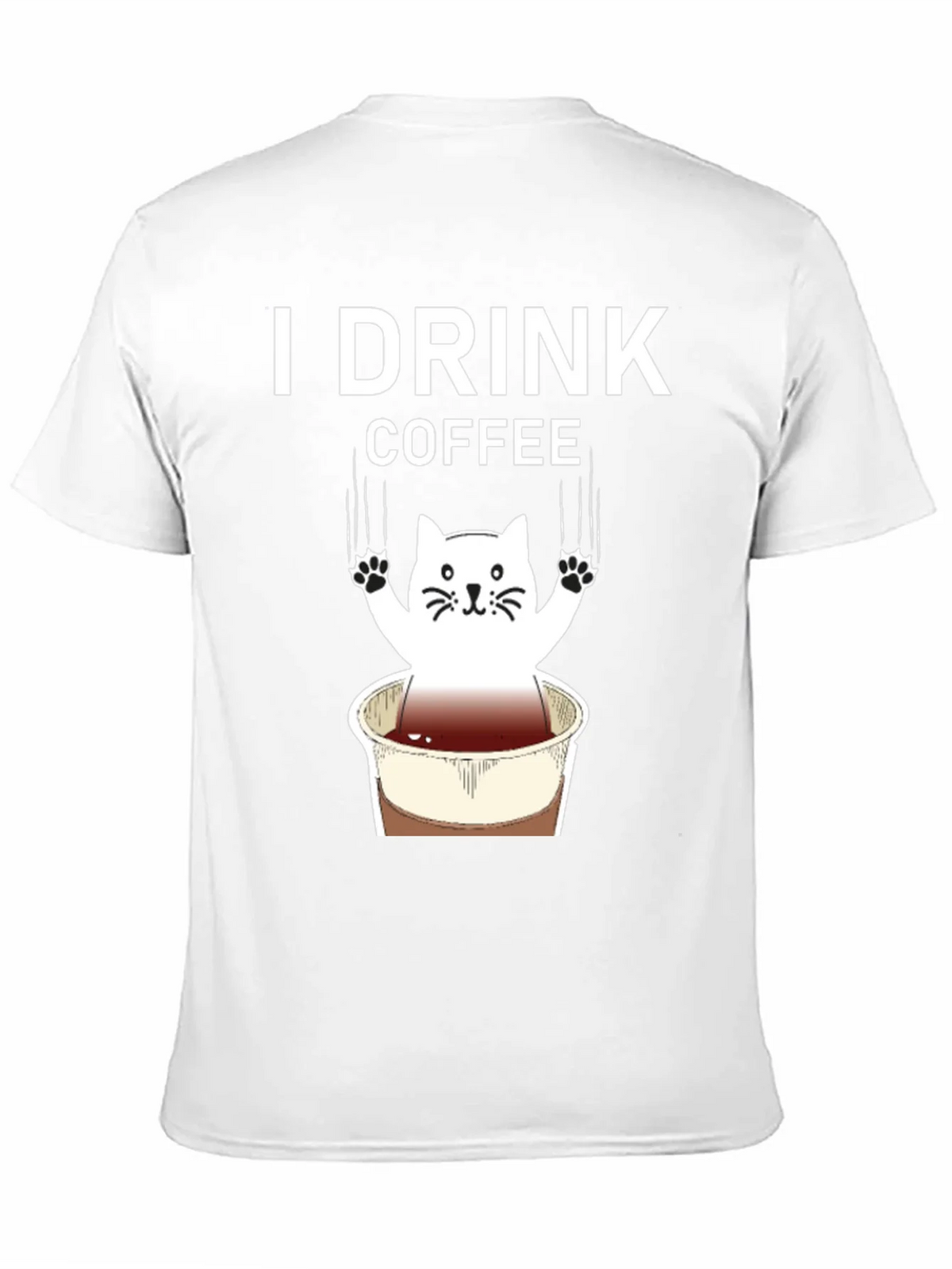 I Drink Coffee Cat Graphic Tee product image 10