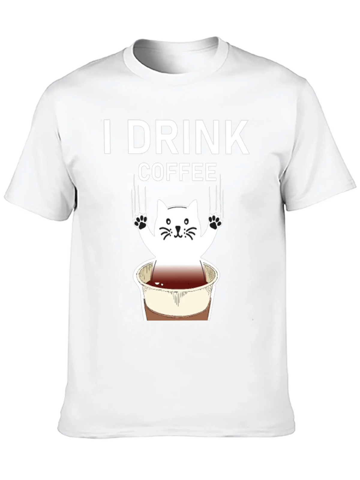 I Drink Coffee Cat Graphic Tee product image 9