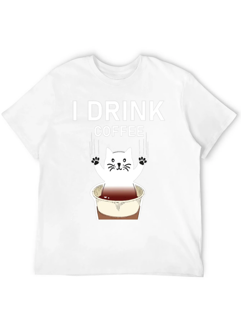 I Drink Coffee Cat Graphic Tee product image 11
