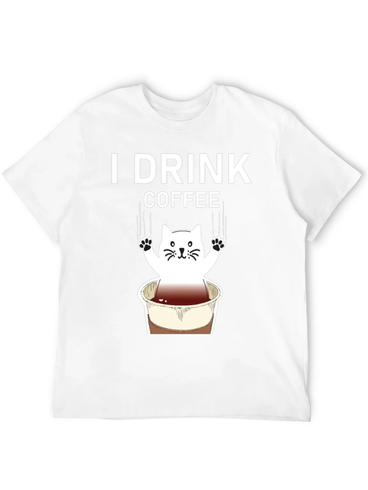 I Drink Coffee Cat Graphic Tee product image 11