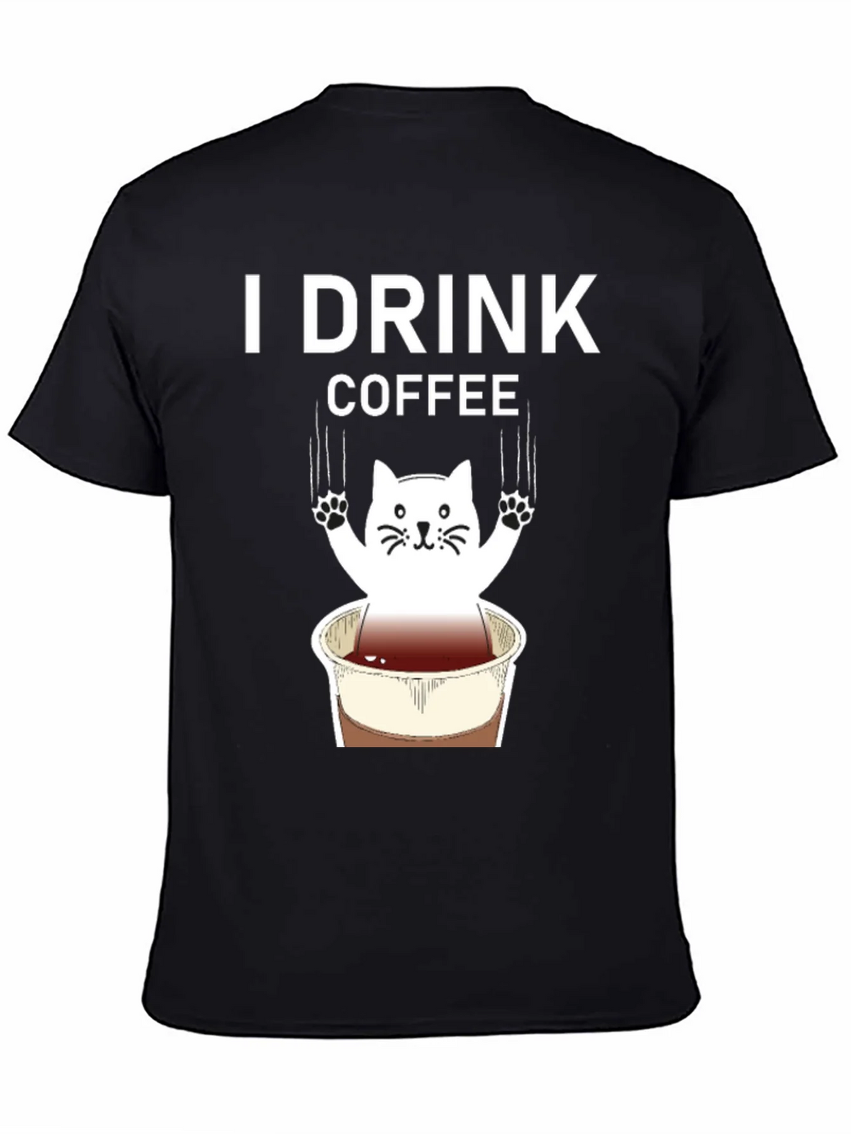 I Drink Coffee Cat Graphic Tee product image 4