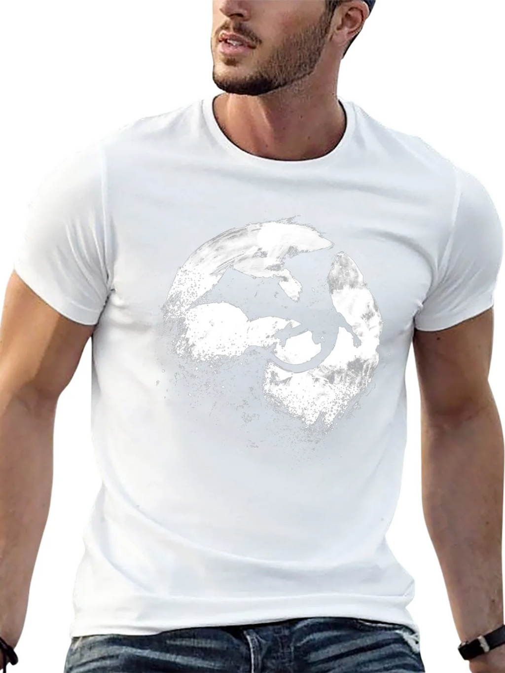 Dragon Silhouette T-Shirt - Black product image 12