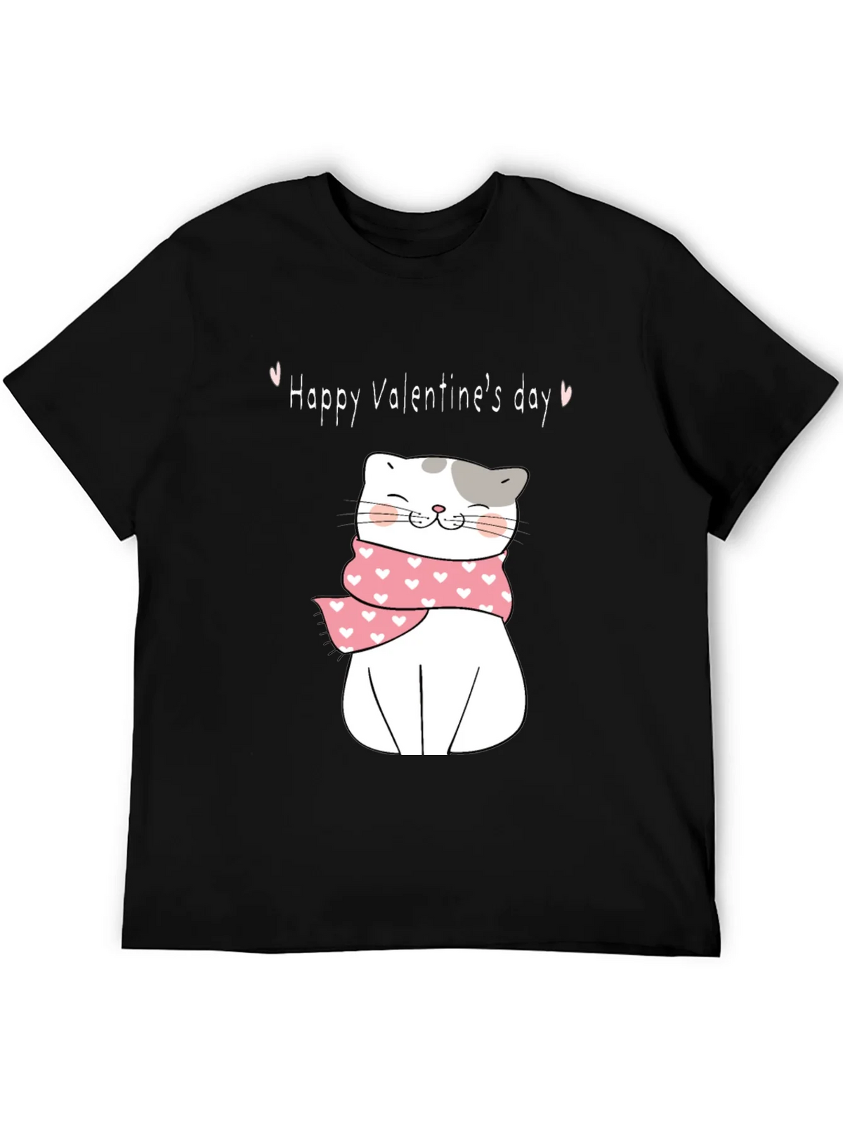 Valentines Day Cat T-Shirt - Cute Kitten with Scarf product image 5