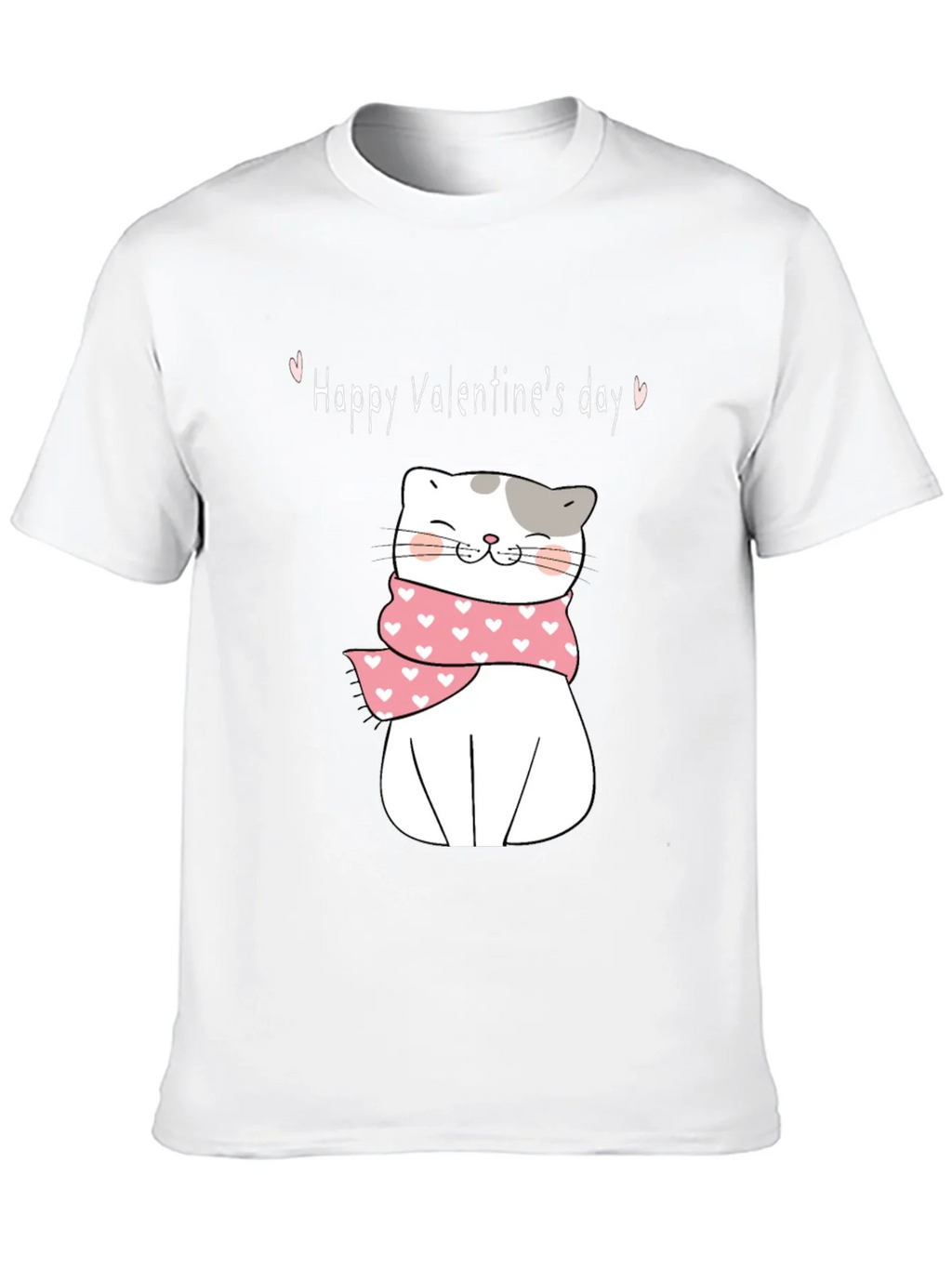 Valentines Day Cat T-Shirt - Cute Kitten with Scarf product image 9
