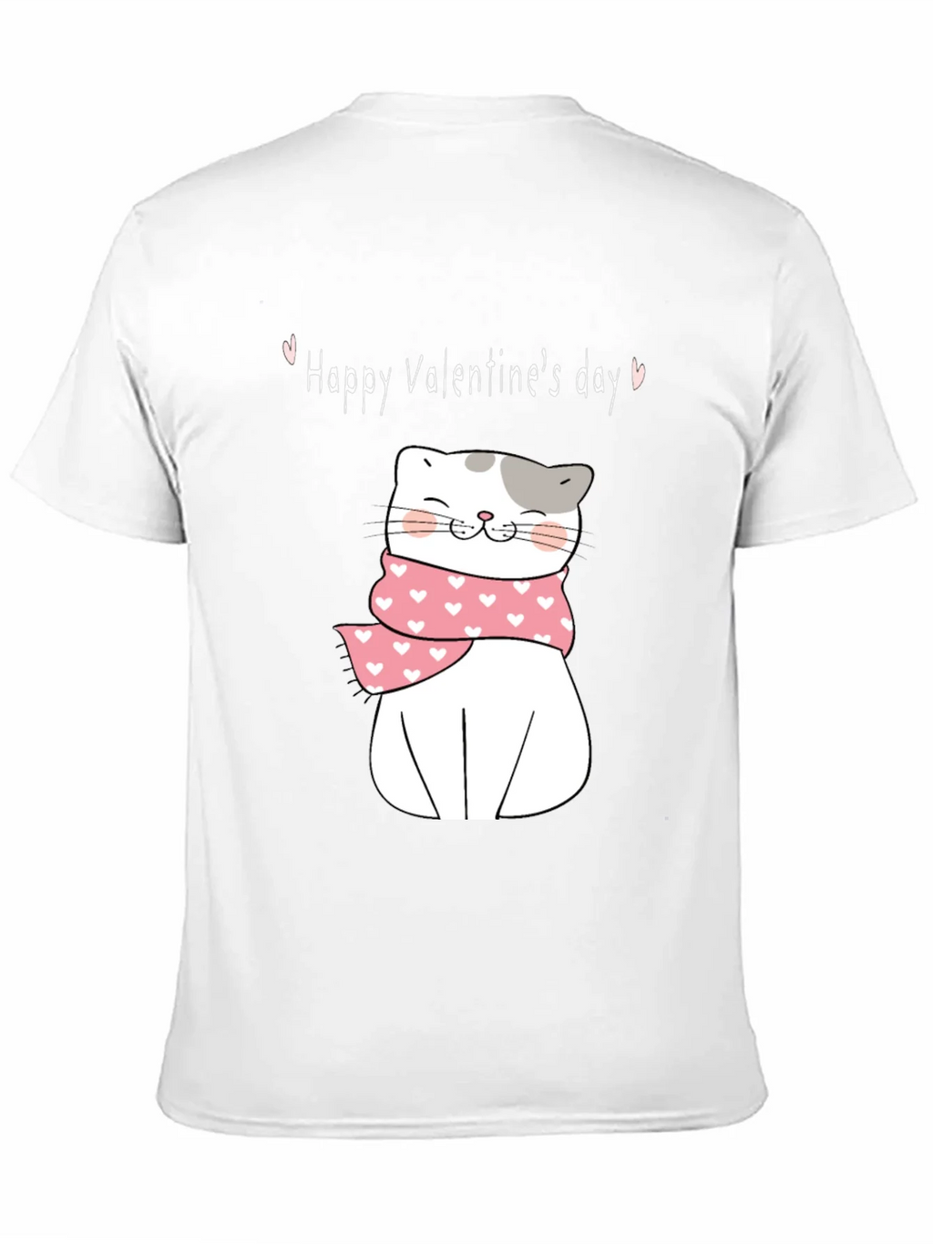 Valentines Day Cat T-Shirt - Cute Kitten with Scarf product image 10