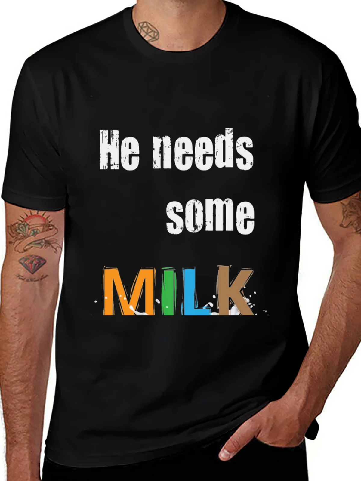 He Needs Some Milk - Graphic Tee product image 1