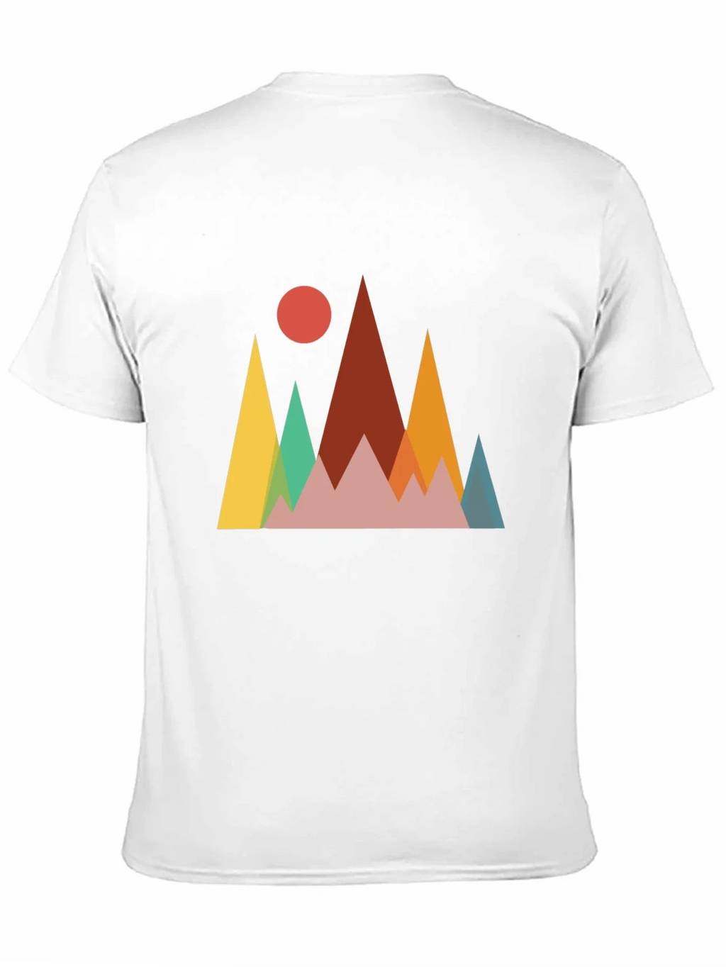 Geometric Mountainscape Graphic Tee - Black product image 9