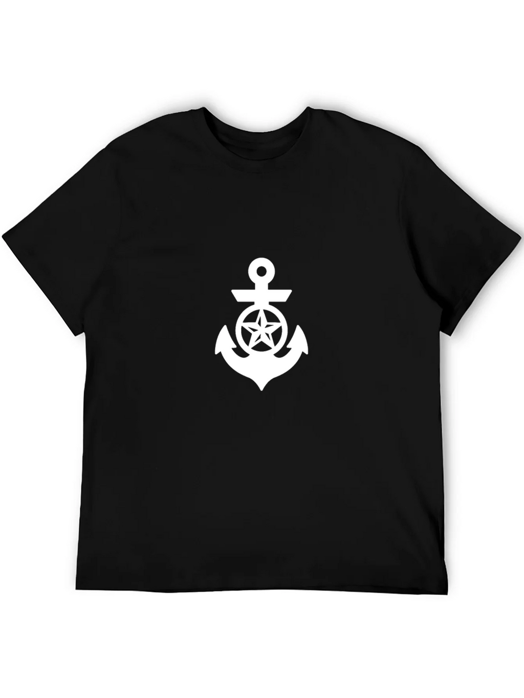 Nautical Star Anchor Graphic Tee - Black product image 4