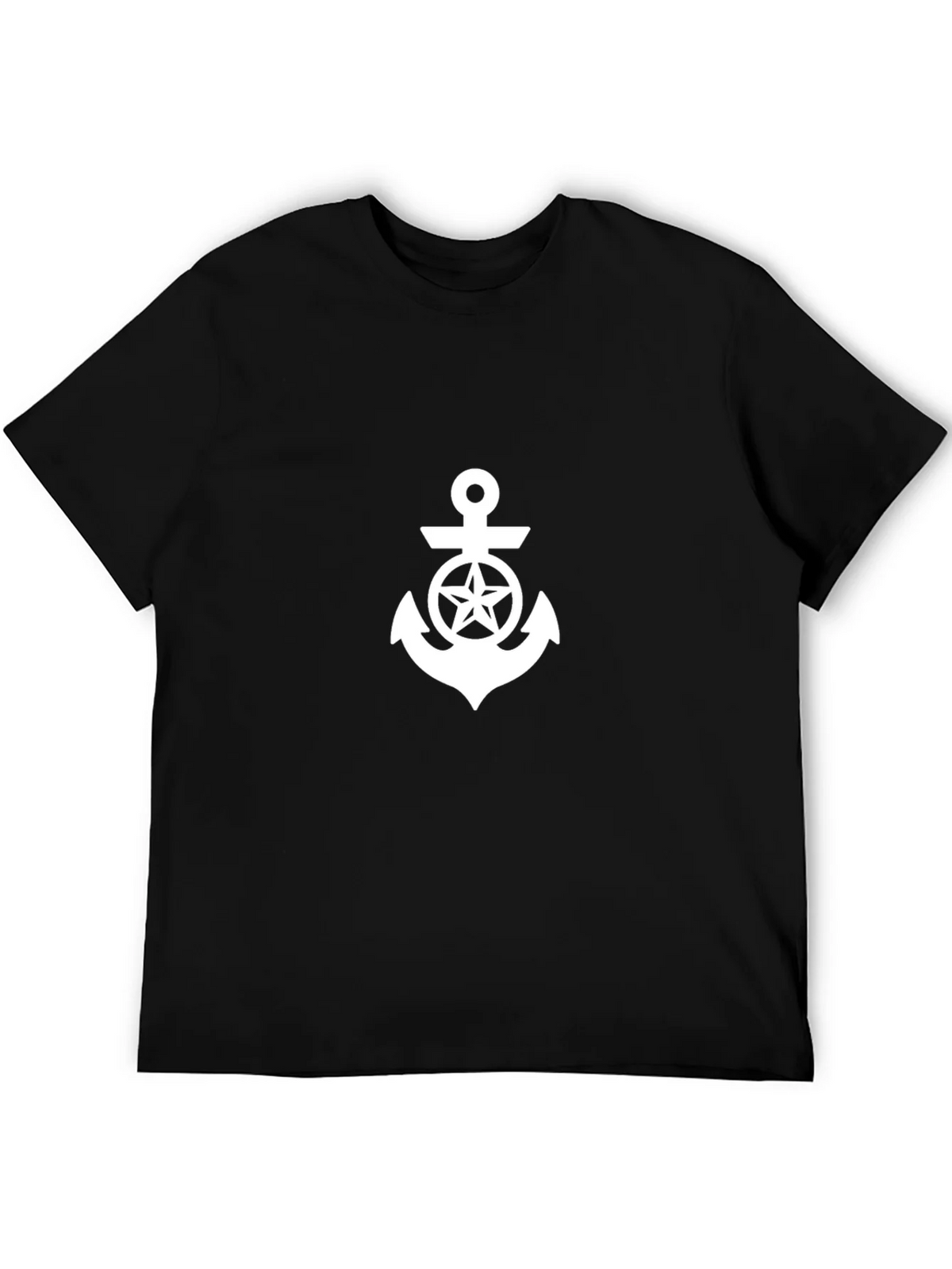 Nautical Star Anchor Graphic Tee - Black product image 4